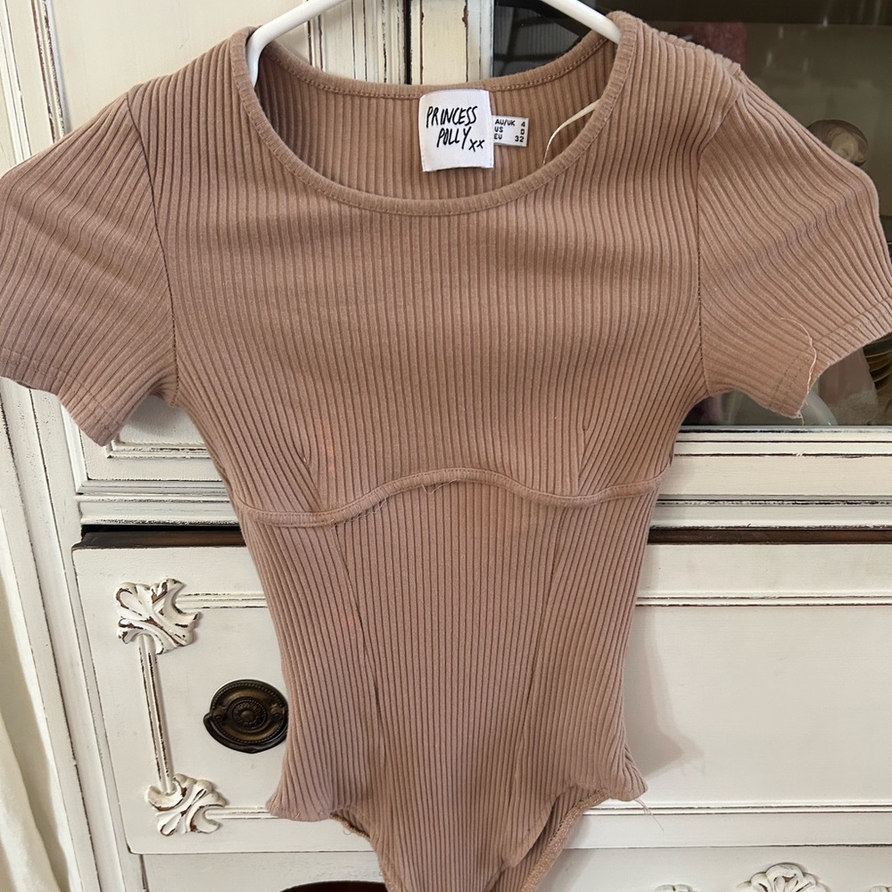 Princess Polly brown bodysuit size 0